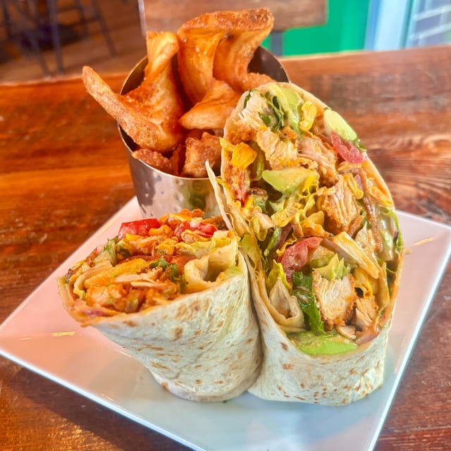 Angry Chicken Wrap.