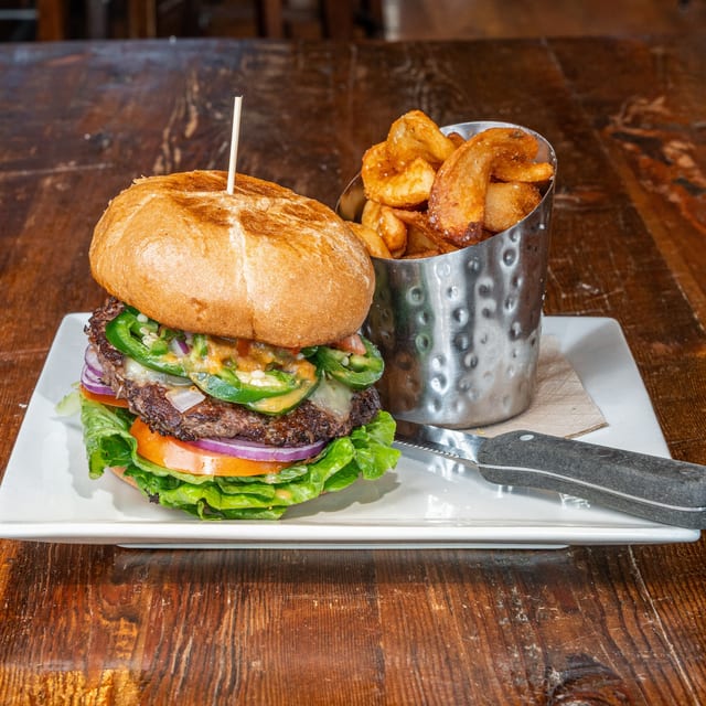 Taste Bud Tester Burger ½ Pound Burger.